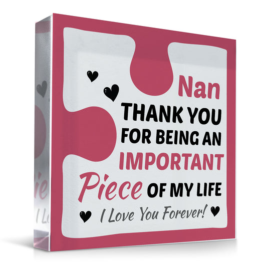 Birthday Gifts for NAN Acrylic Block Puzzle NAN BIRTHDAY GIFT