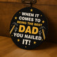 Fathers Day Gift For Dad Nailed It Dad Gift From Daughter Son