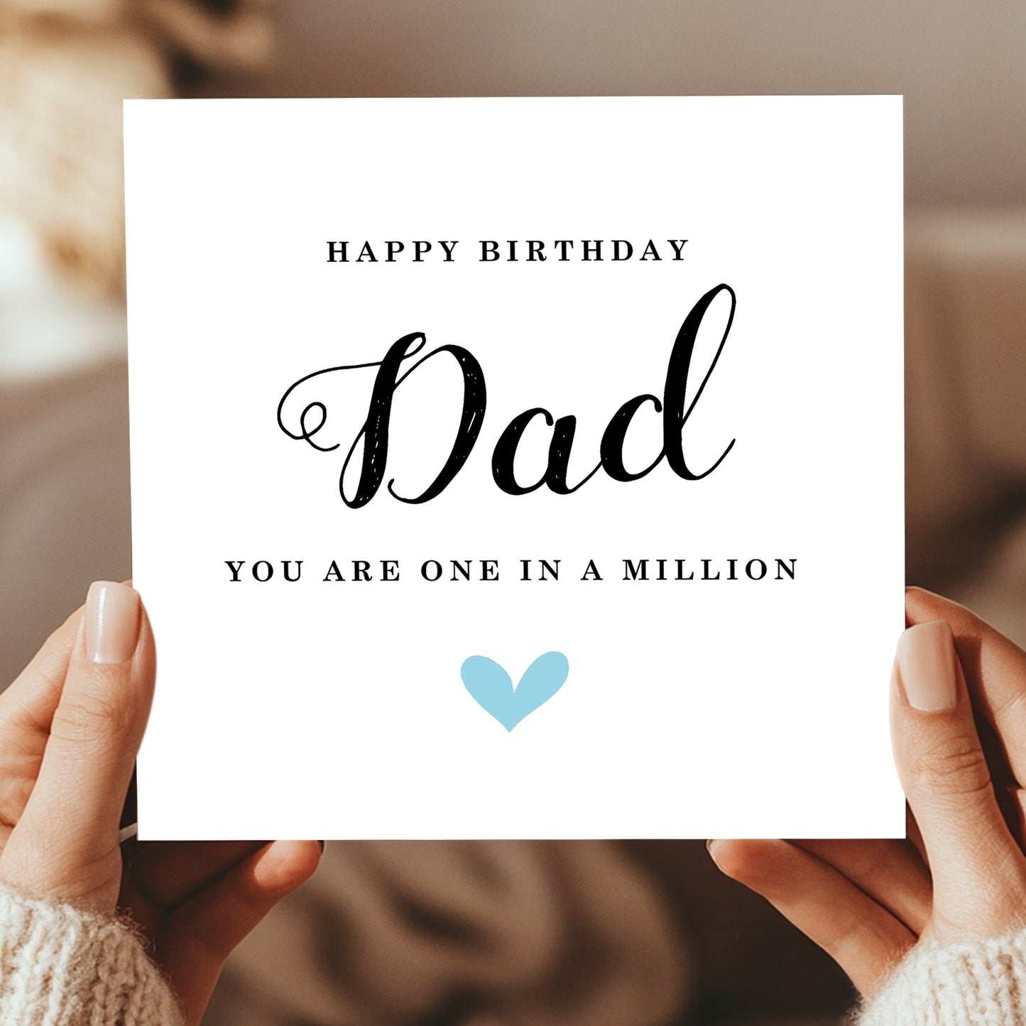 Happy Birthday Dad Card You Are One In A Million Card For Dad