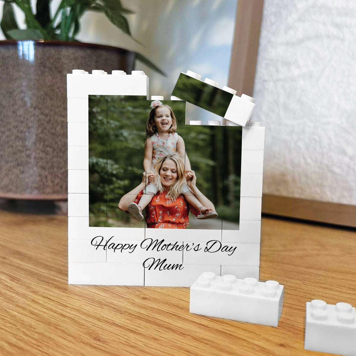 Personalised Mothers Day Gift with Customised Photo Block