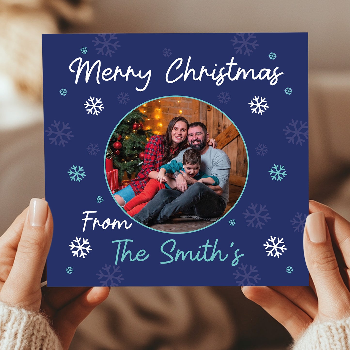 Personalised Photo Christmas Card For Family and Friends