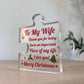 Gifts For Wife Thank You Important Piece Of My Life Wife Gift