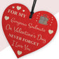 Valentines Day Gift Him Her Wood Heart Soulmate Gift Boyfriend