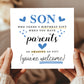 Birthday Card For Son Funny Son Card From Mum and Dad Hilarious