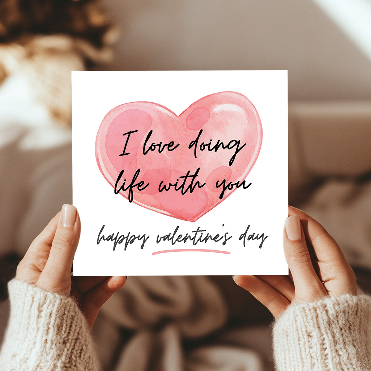 Valentines Card For Boyfriend Love Doing Life With You Card