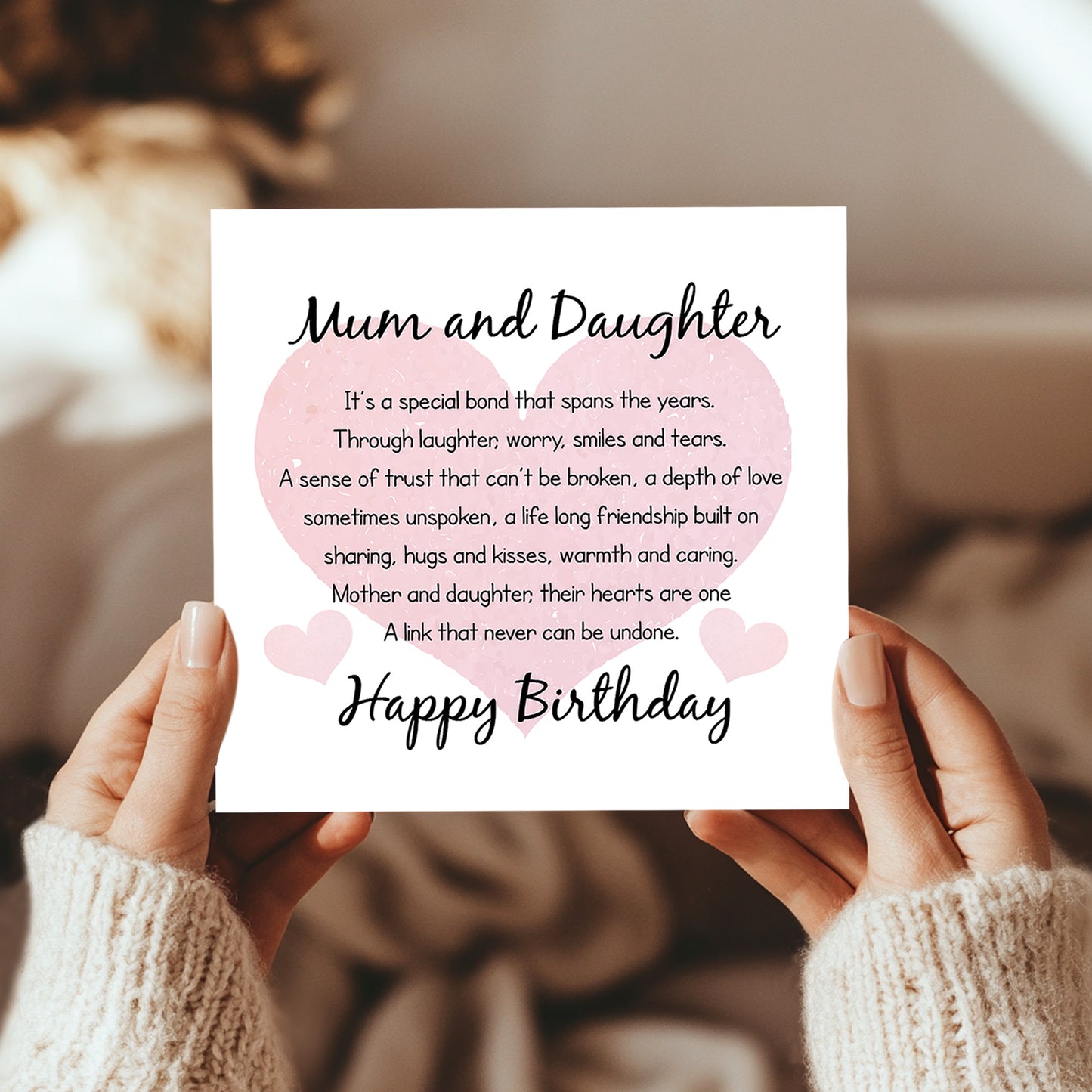 Birthday Card Card for Mum Mother Mum And Daughter Card