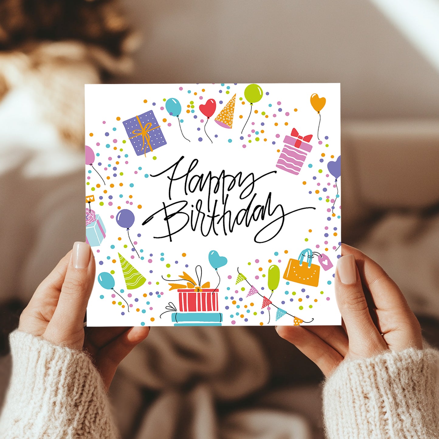 Fun Happy Birthday Cards, With Envelope, Birthday Cards for Her