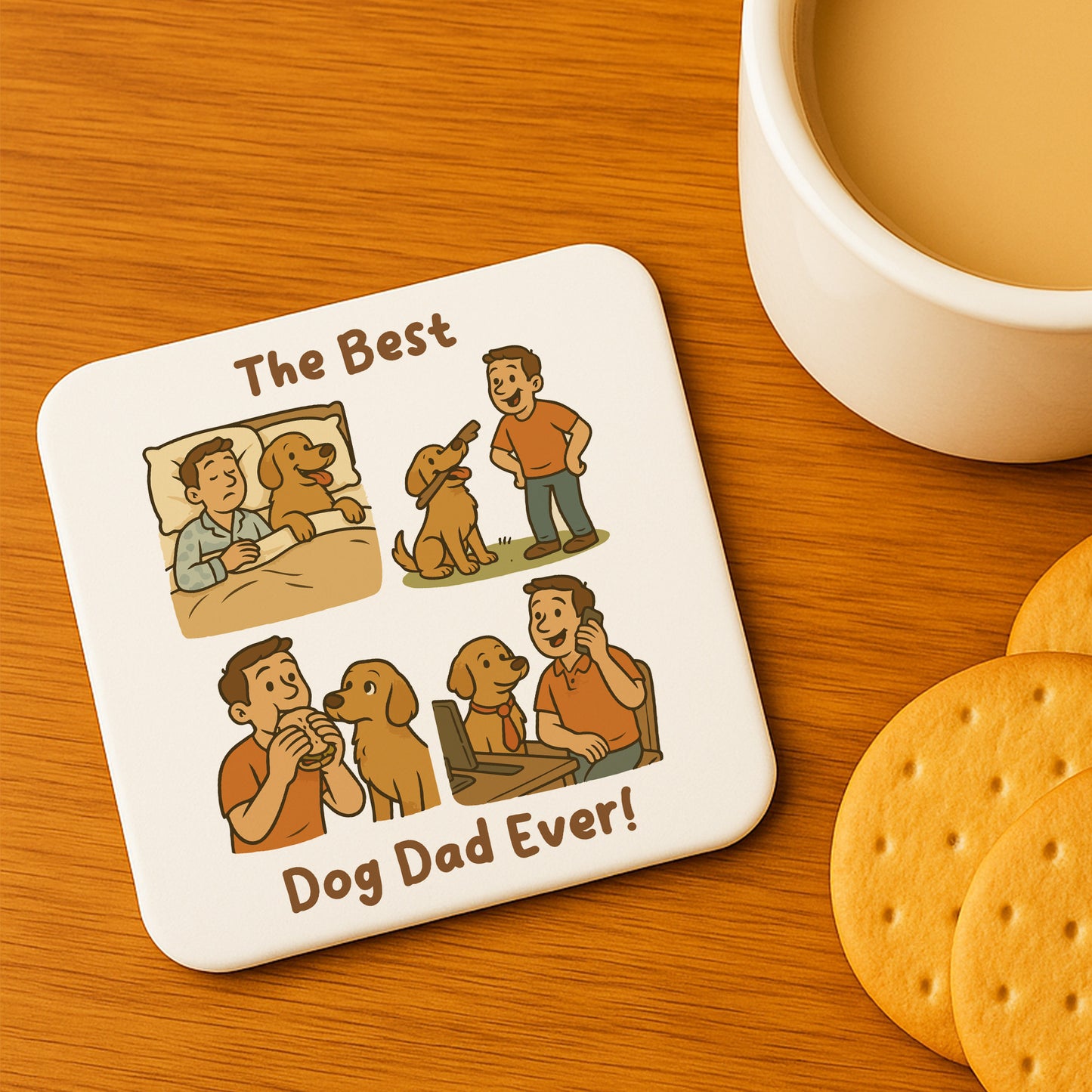 BEST DOG DAD EVER Gift For Fathers Day Gift From The Dog