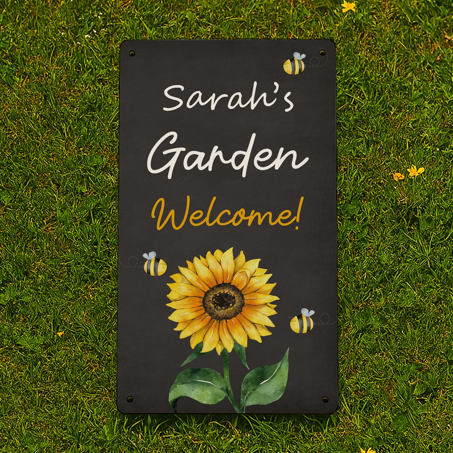 Personalised Garden Sign For Outside WELCOME Sign For Garden