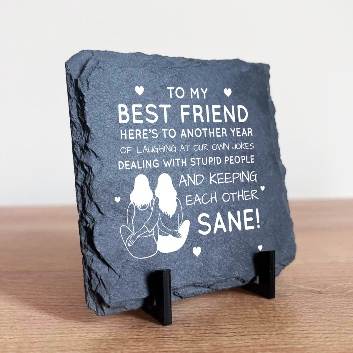 Funny Friendship Plaques Gifts For Women Slate Standing Plaque