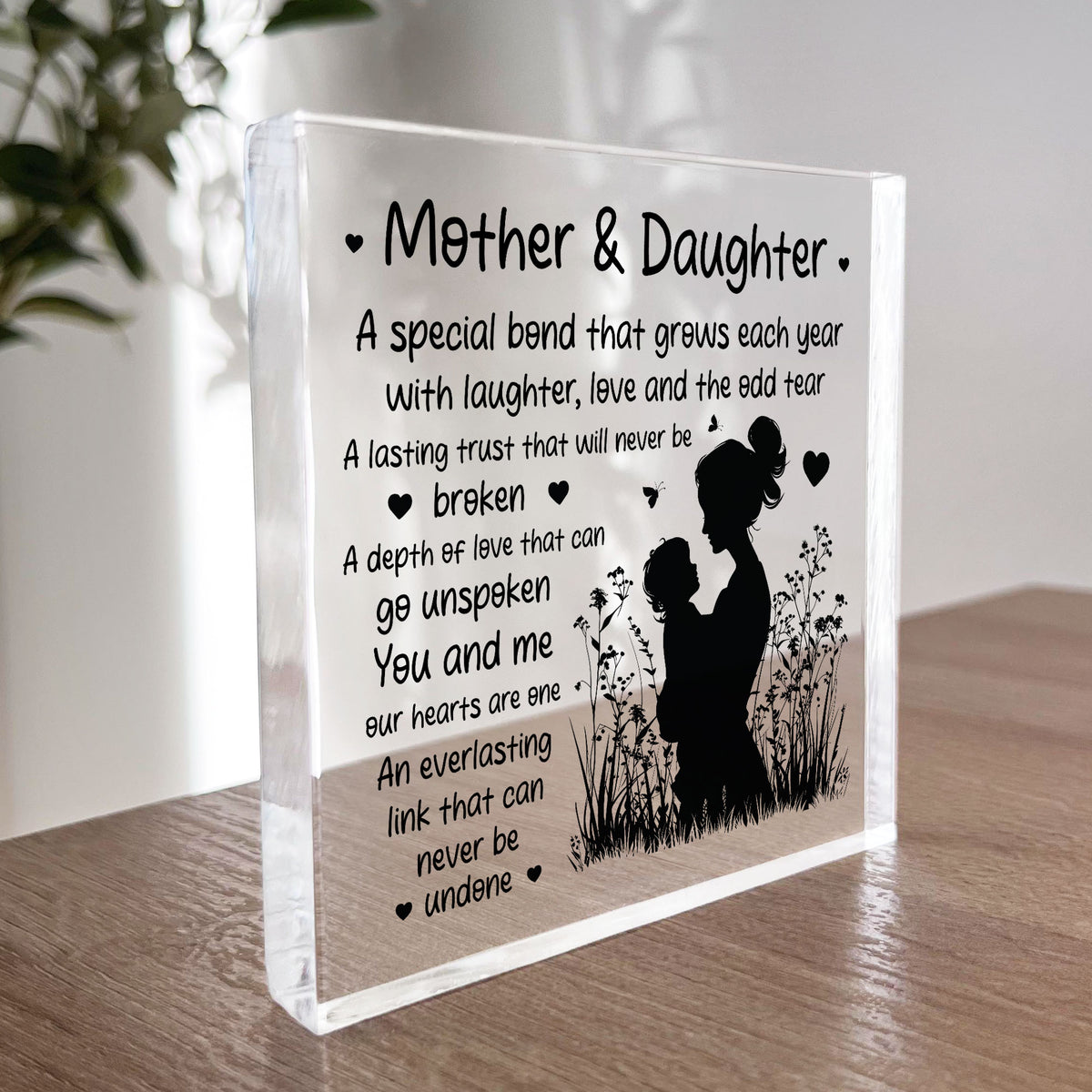 Mother And Daughter Plaque Mum Daughter Mum Gifts From Daughter