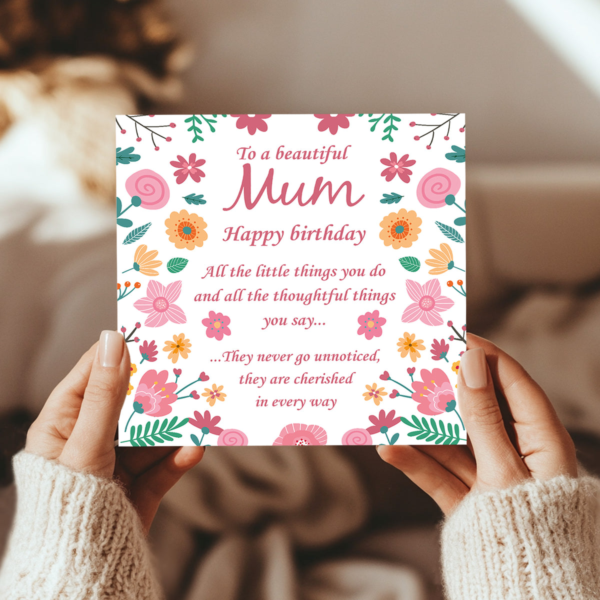 Happy Birthday Card Poem Card For Mum Mother To A Beautiful Mum
