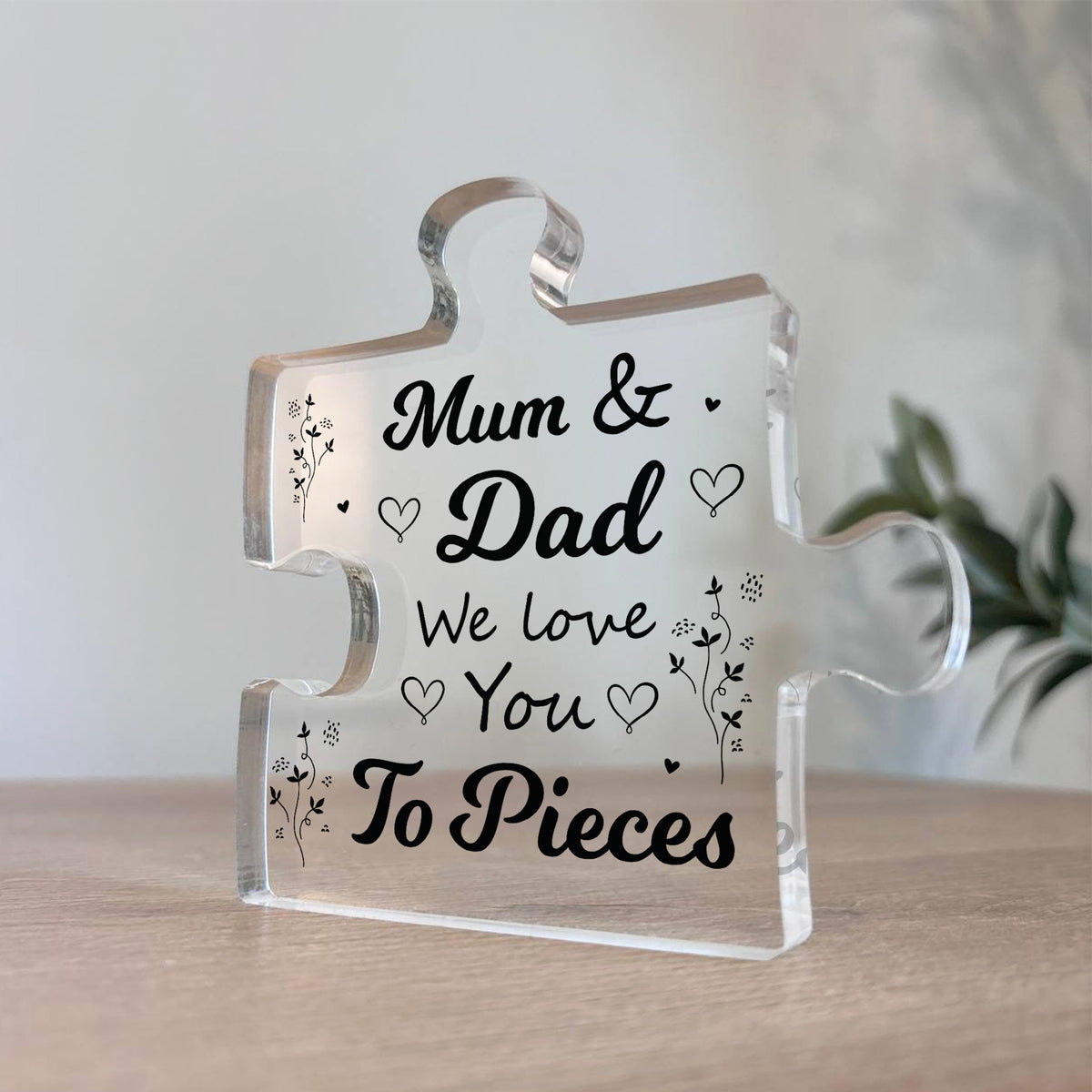 Gifts For Mum And Dad We Love You To Pieces Gift From Daughter