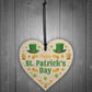 Happy St Patrick's Day-Irish Day Wood Heart Decorations
