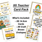 Thank You Teacher Cards Multipack of 6 Best Teacher Cards End