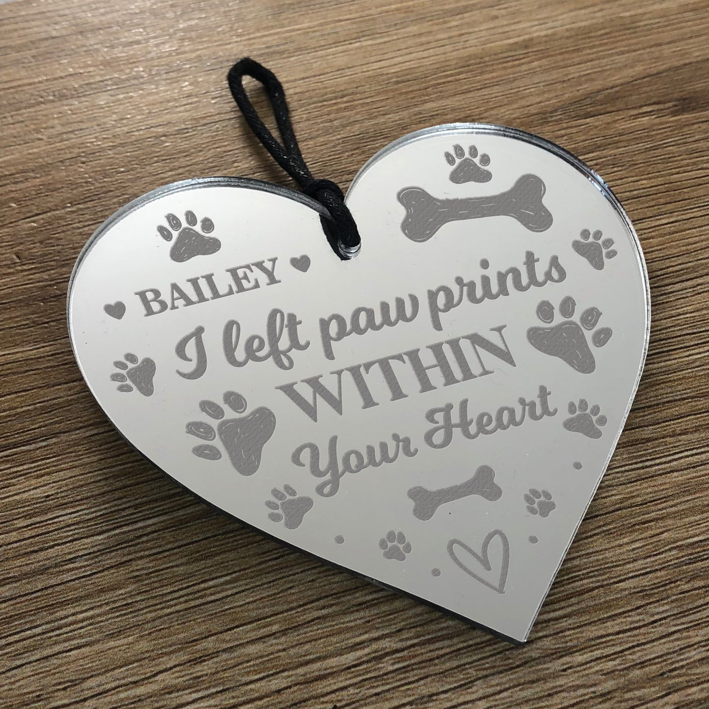 Memorial Tree Decoration For Dog Cat Pet Personalised Heart