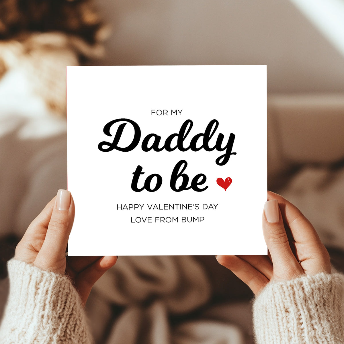 Daddy To Be Valentines Card Valentines Card From Bump