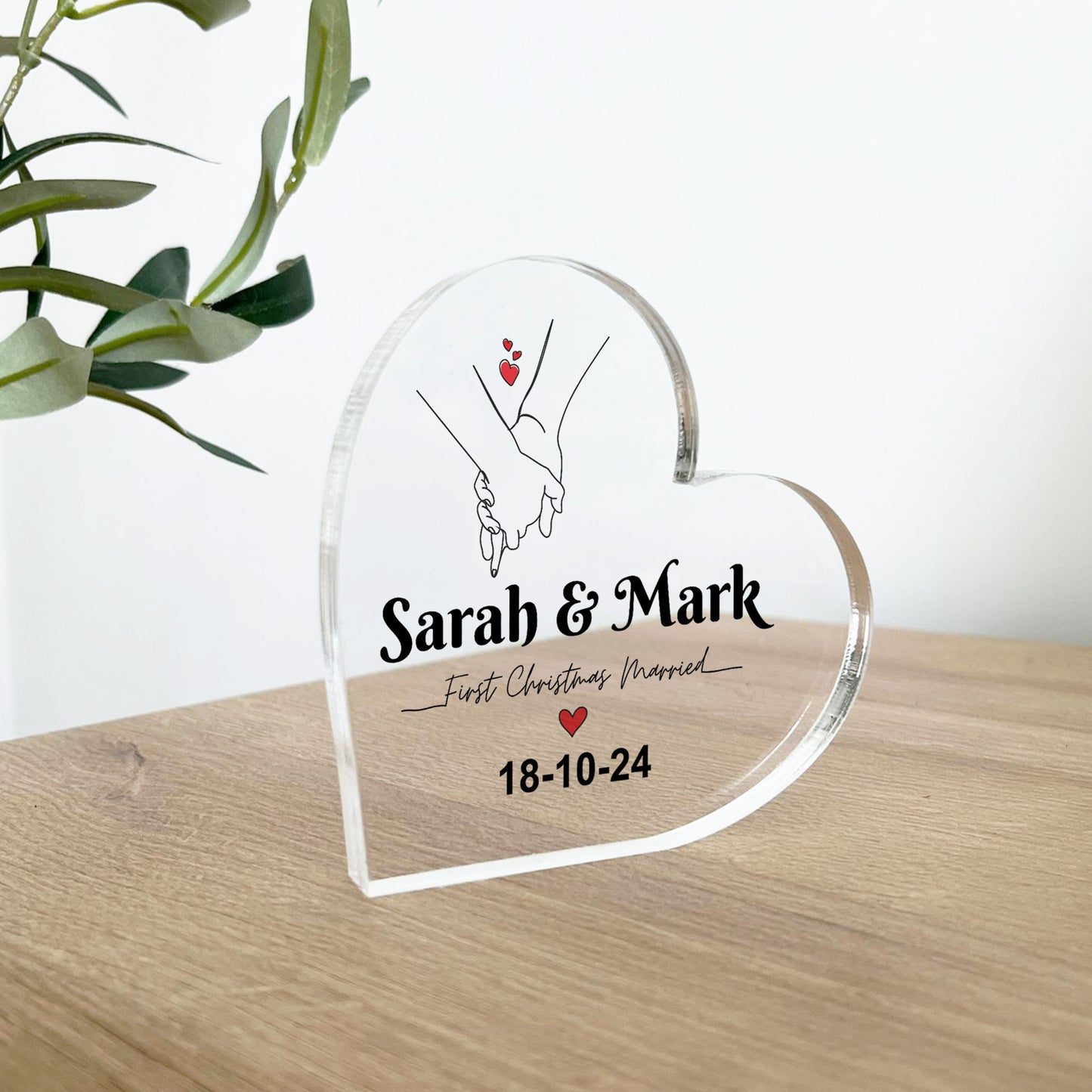 Personalised First Christmas Married Wedding Christmas Present