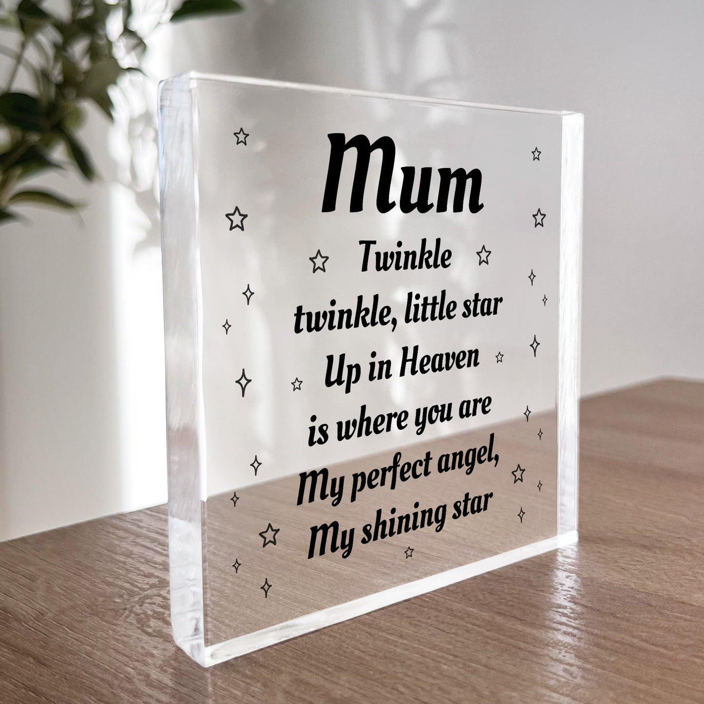 Mum Memorial Plaque For Mothers Day Birthday In Memory Plaque