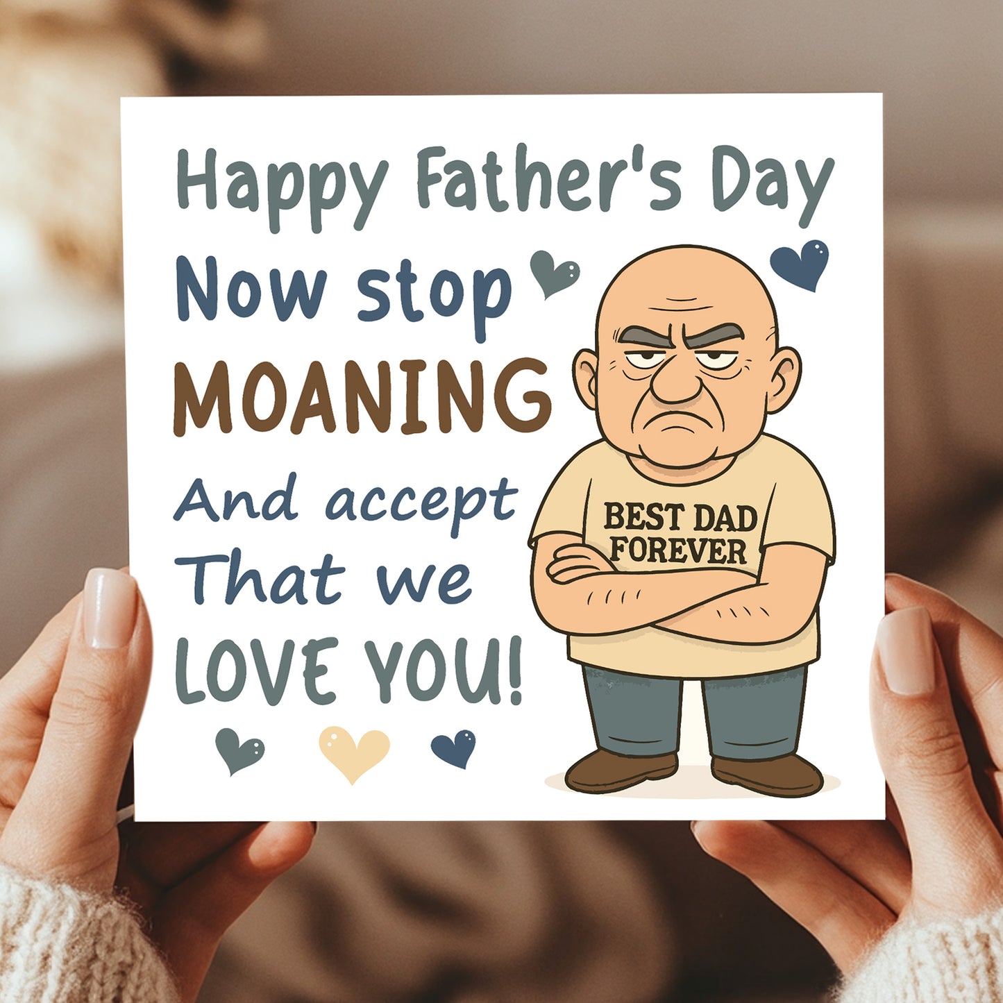 Funny Fathers Day Card For Dad Novelty Happy Father's Day Card