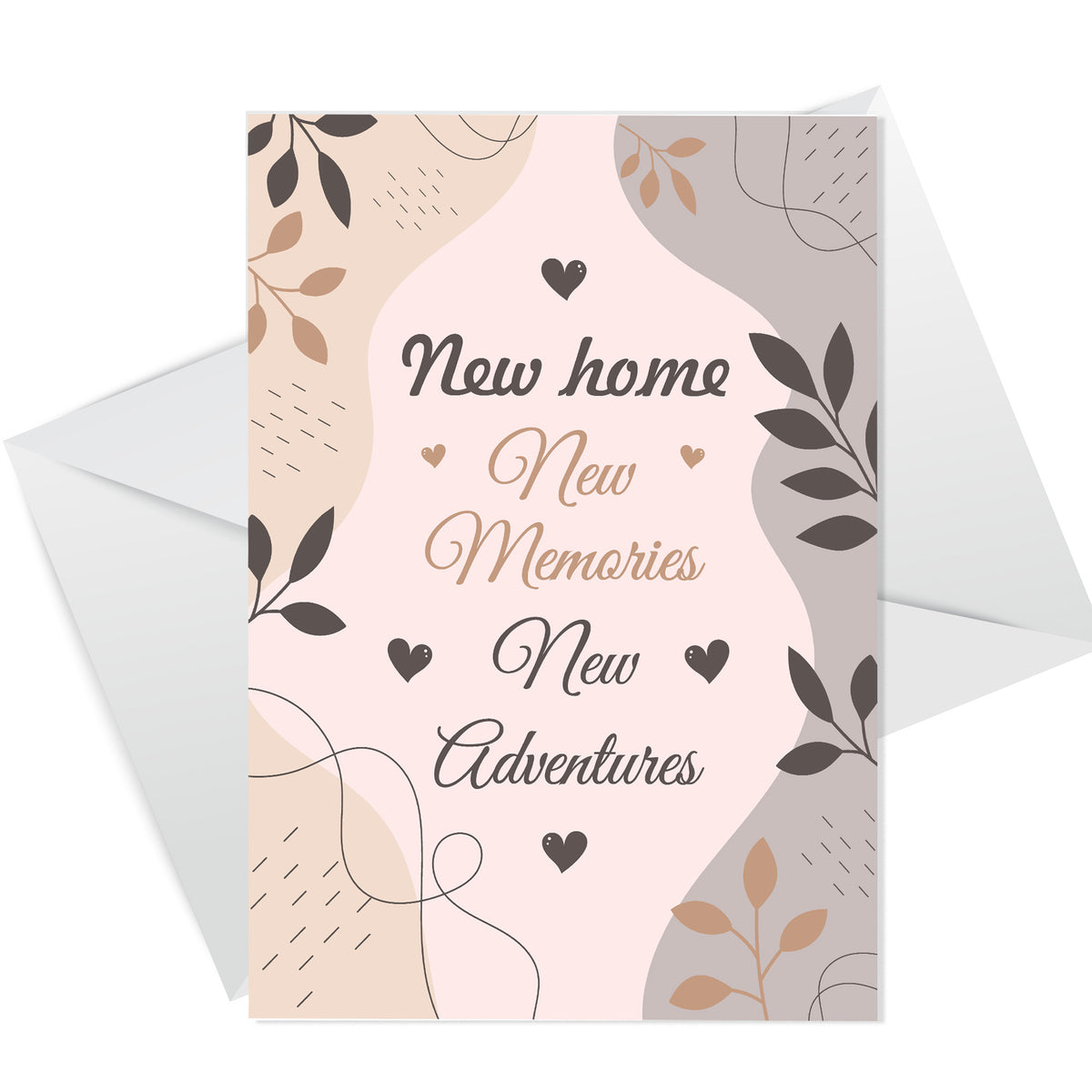 new home house warming congratulations card and heart keepsake