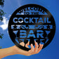 Cocktail Bar Welcome Sign Wall Mounted Home Bar Pub Sign 23x23cm