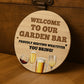 Bar Signs For Home Bar Round Wall Plaque Bar Sign Garden Shed