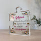 Girlfriend Birthday Gifts Standing Plaque Keepsake Christmas