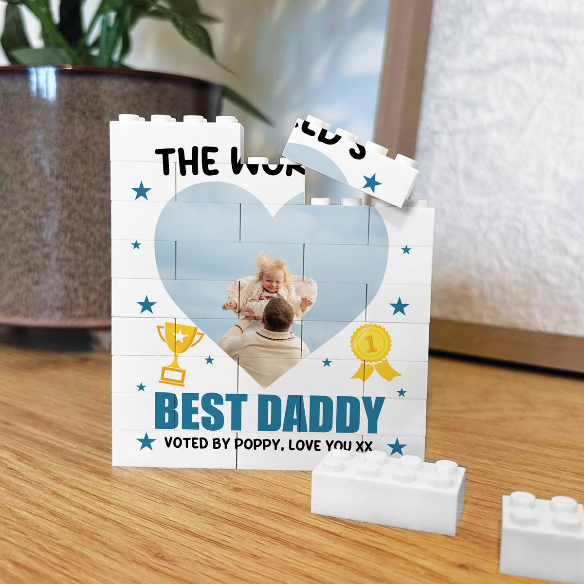 Personalised Gift For Dad For Fathers Day Best Daddy Gift Block