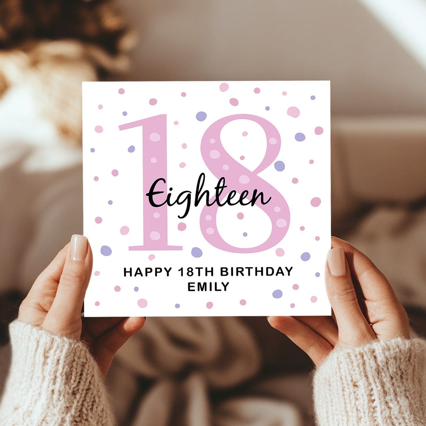 Personalised 18th Birthday Card Daughter Friend Sister Her