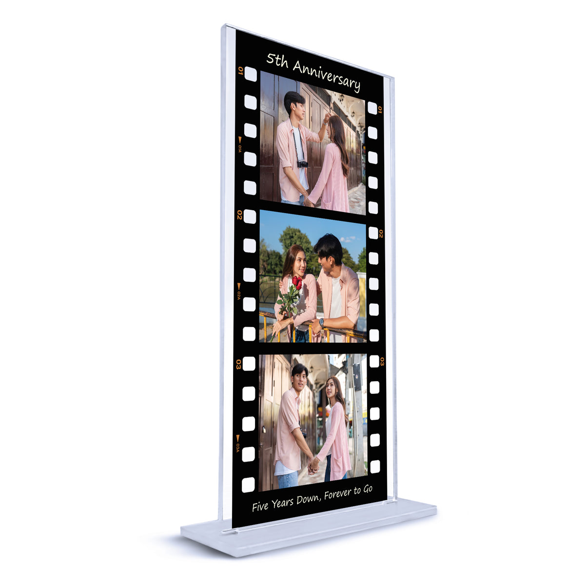 Gift For 5th Anniversary Personalised Photo Collage Plaque Gift