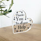 Gift For Colleague Volunteer Teacher Acrylic Plaque Thank You