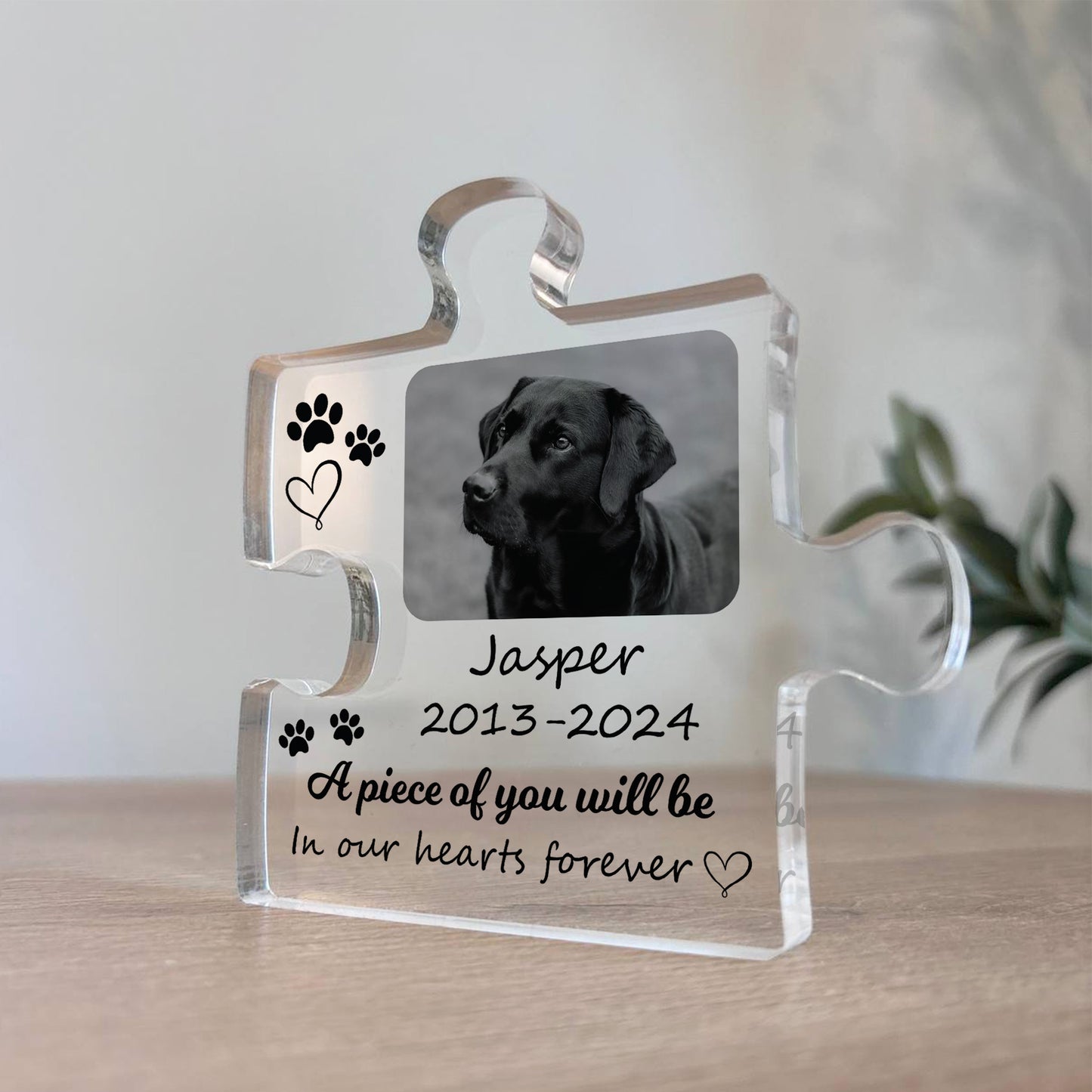 Piece Of You In Our Hearts Memorial Gift For Pet Dog Cat