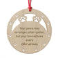 Pets Dog Cat Memorial Bauble Wooden Engraved Ornaments Christmas