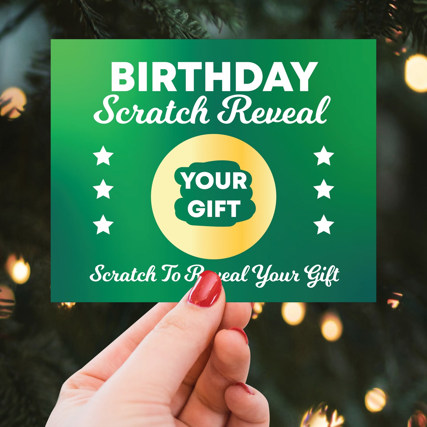 Birthday Scratch Card Personalised Gift Reveal For Men Boys Son