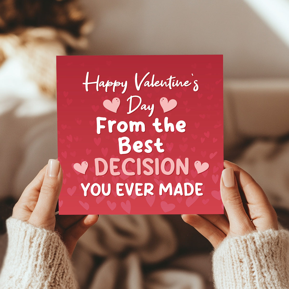 Valentines Day Card for Wife Husband Girlfriend Boyfriend