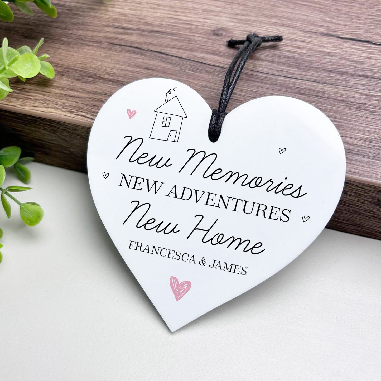 New Home Gift For Friend Couple Personalised Hanging Acrylic