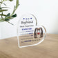 Never Forget That I Love You Gift For Boyfriend Acrylic Plaque