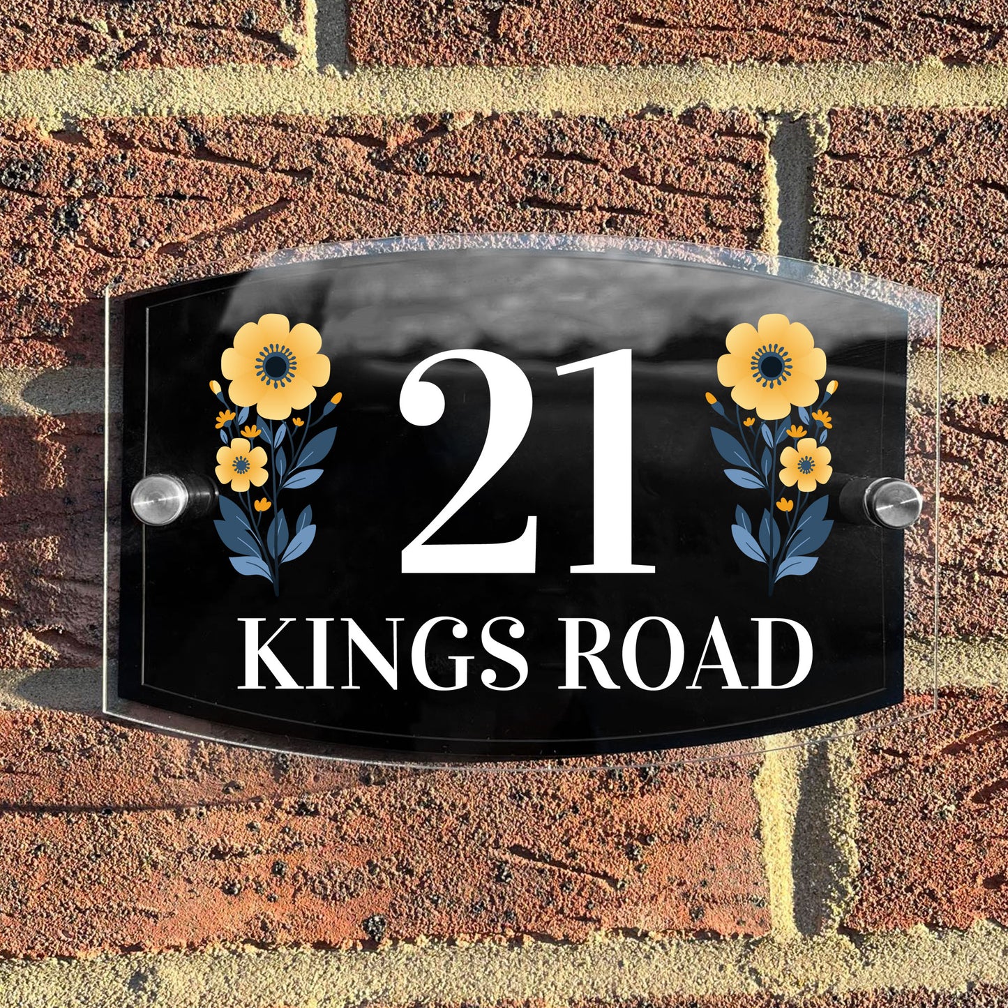 Contemporary House Sign Plaque Door Number Address Road Number