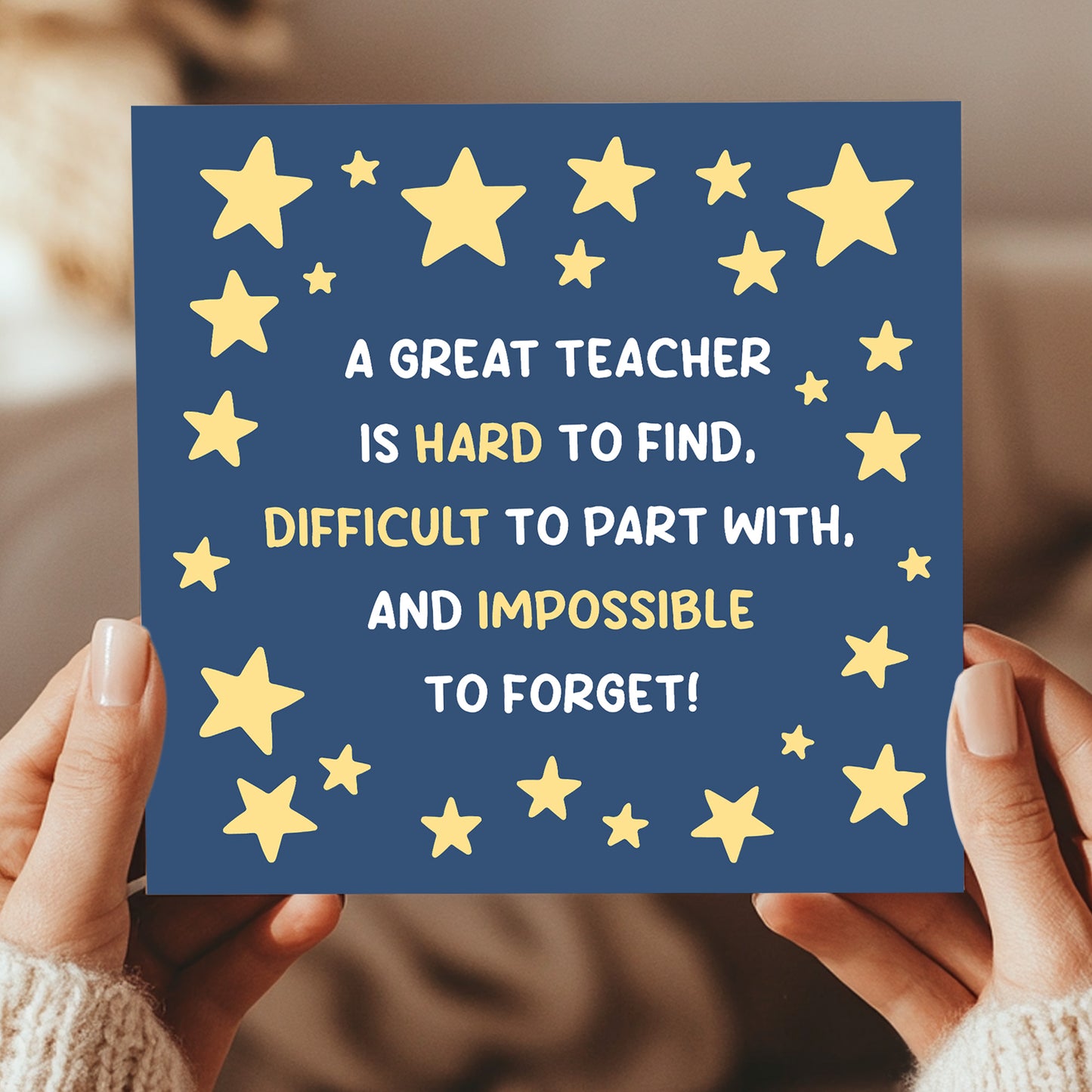 Teacher Appreciation Card Thank You Cards For School Nursery
