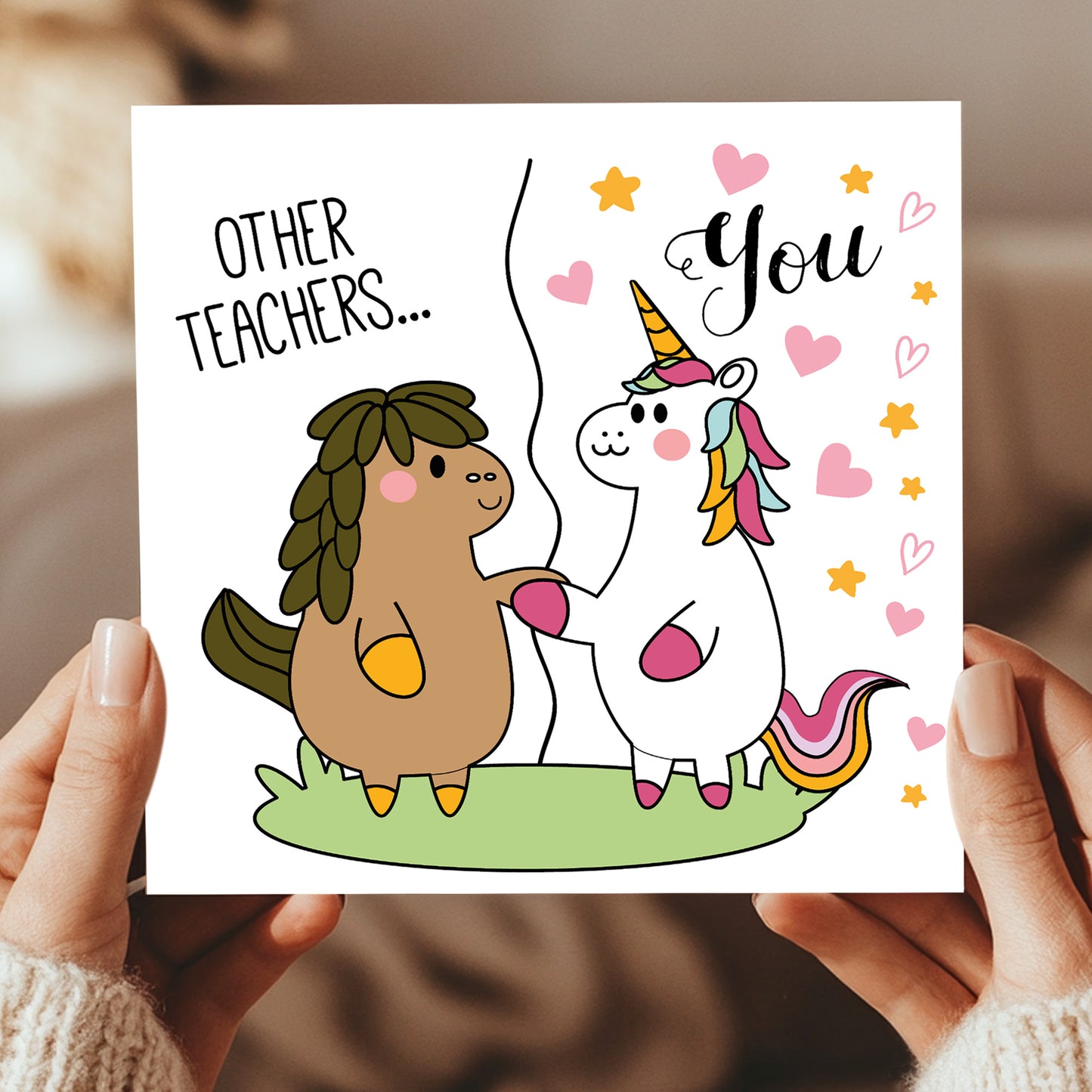 Funny Teacher Thank You Cards End of Term Leaving Card