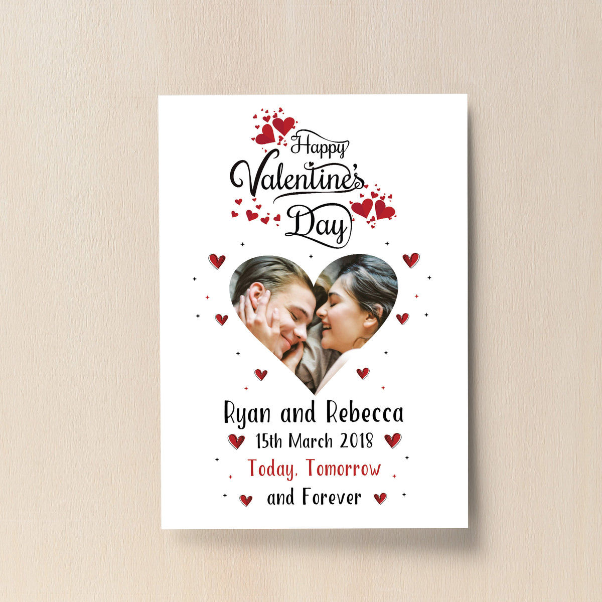 Personalised Happy Valentines Day Gift For Boyfriend Girlfriend