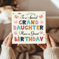 Granddaughter Birthday Card For Granddaughter Age 1 3 5 6 7 8