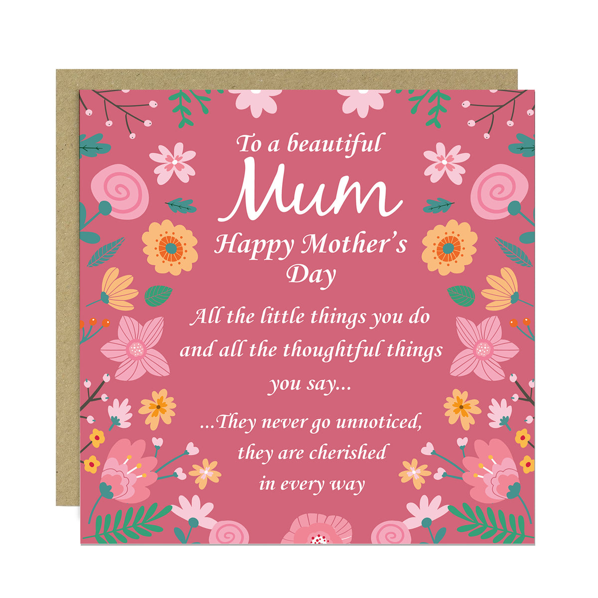 Mothers Day Card For Mum Wooden Heart and Card Set Mum Gifts