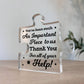 Thank You For Your Help Gift For Teacher Nurse Volunteer Carer