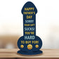 Funny Happy Father's Day Plaque Gift For Dad Rude Dad Gift