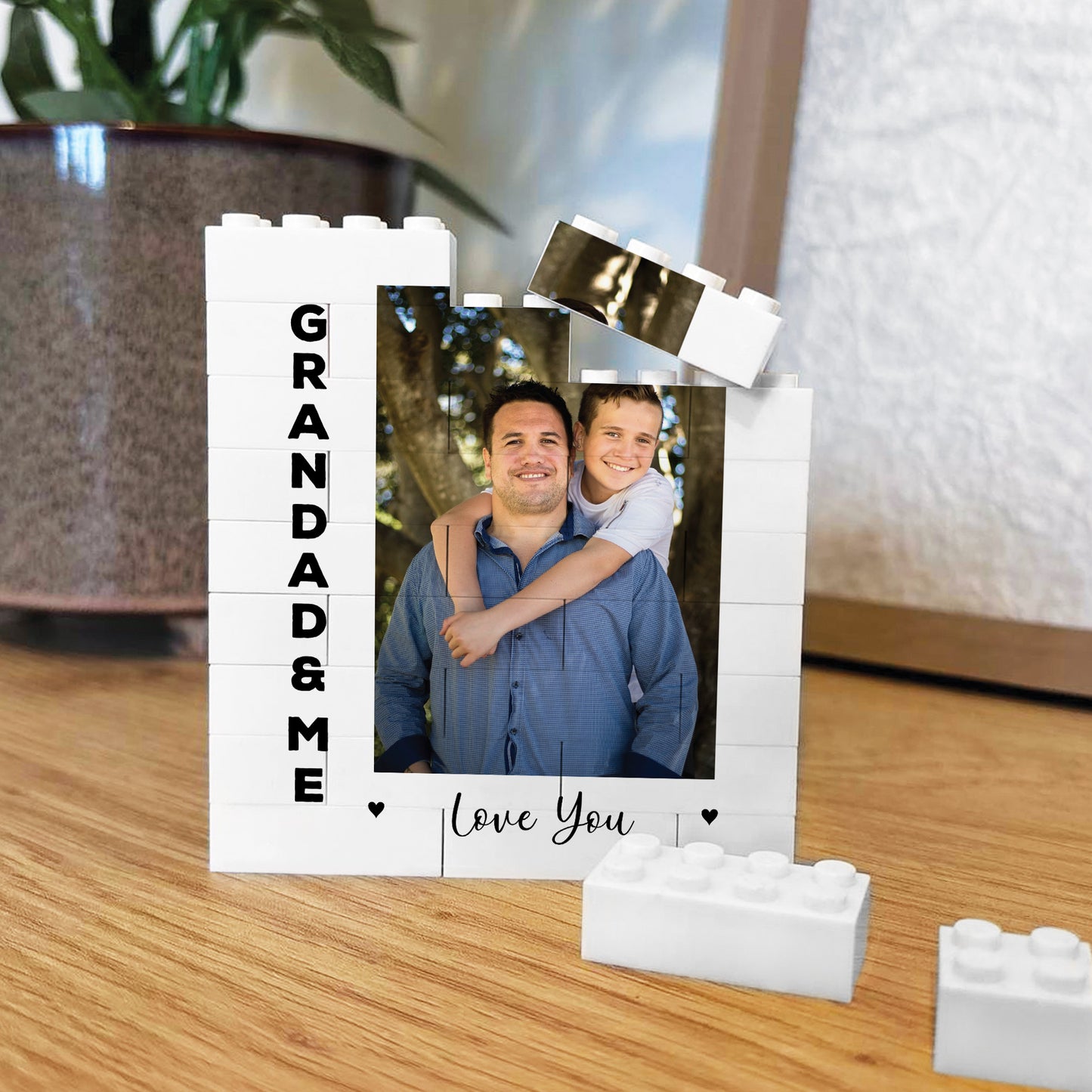 Personalised Gift For Grandad For Birthday Photo Block