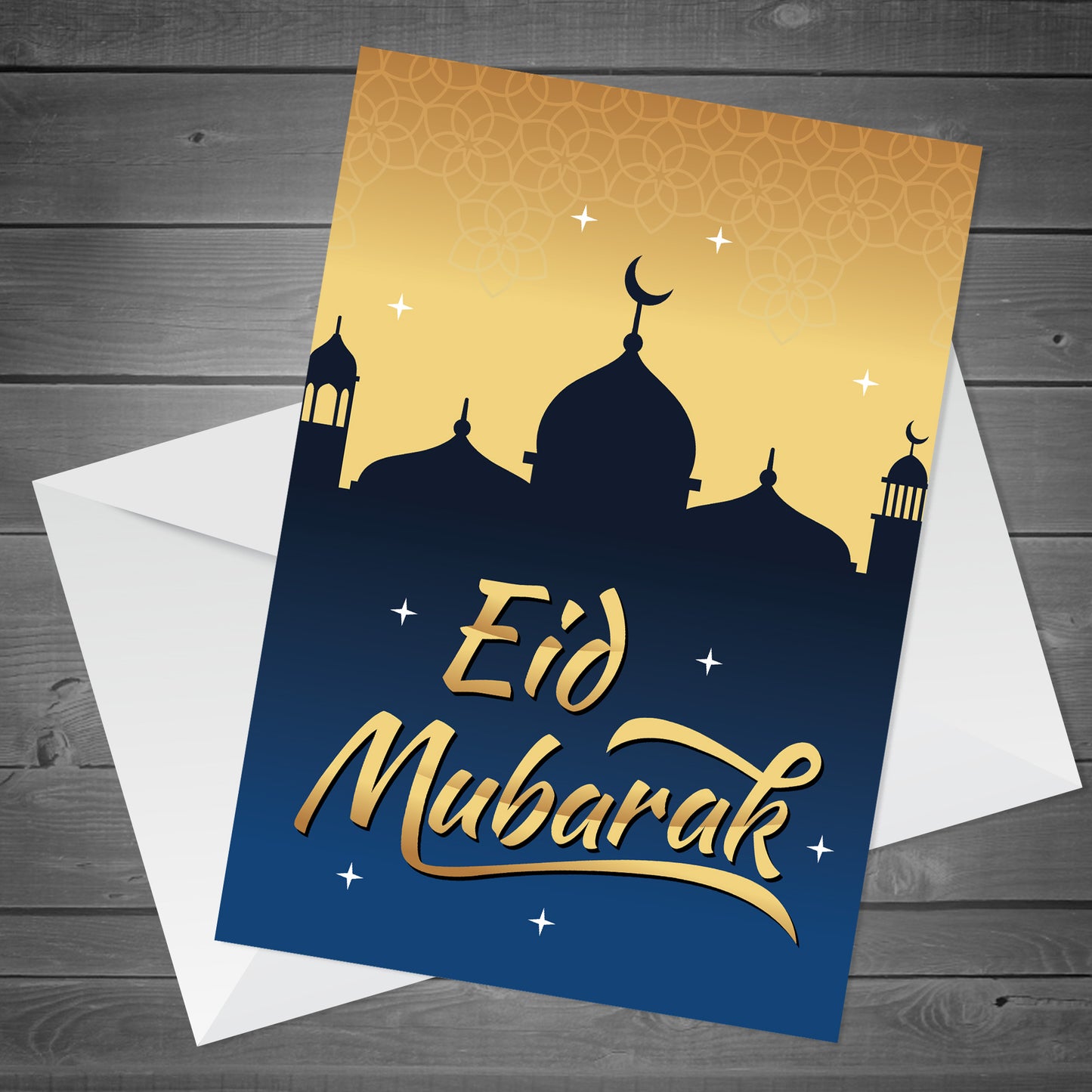 Eid Mubarak Card Happy Eid Ramadan Mubarak Greetings Card