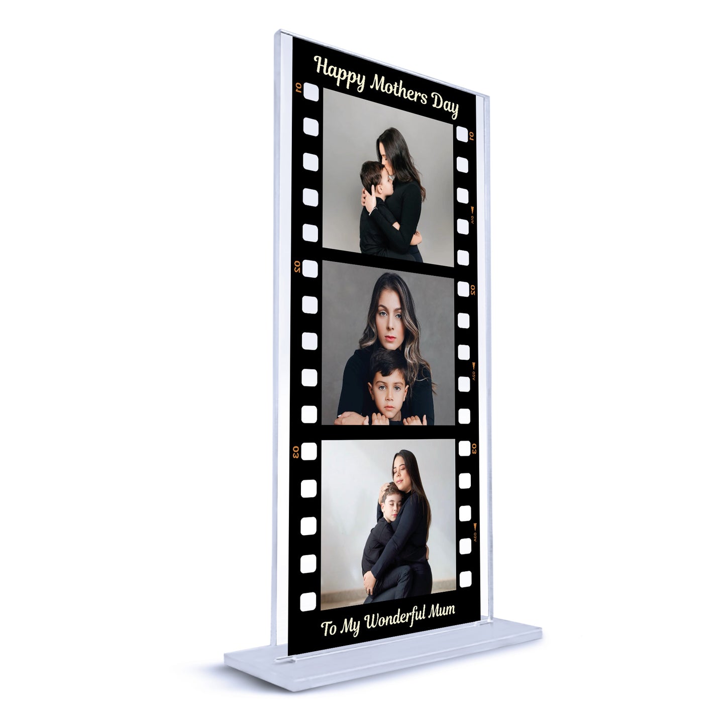 Personalised Film Photo Plaque Mum Photo Collage Wonderful Mum