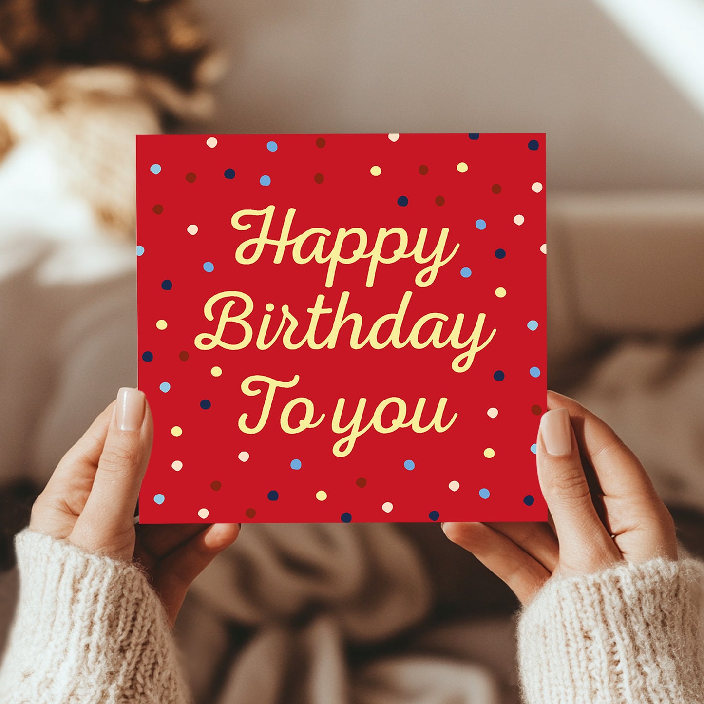 Birthday Card For Women Men With Envelope Happy Birthday Card